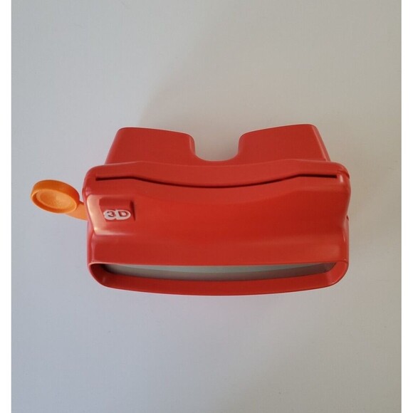 Vintage Red Viewmaster 3D Viewer Toy w Orange Lever Tyco Toys Made in USA - Picture 4 of 7